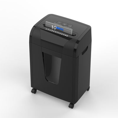 C261P-10 10 déchiqueteuse à feuilles de papier micro-coupe de documents carte de crédit machine de déchiqueteuse silencieuse lourde avec 20L