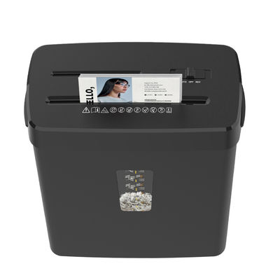 Coupe transversale 13L Capacité Utilisation à domicile 8 feuilles de papier A4 CD machine à déchiqueter le papier