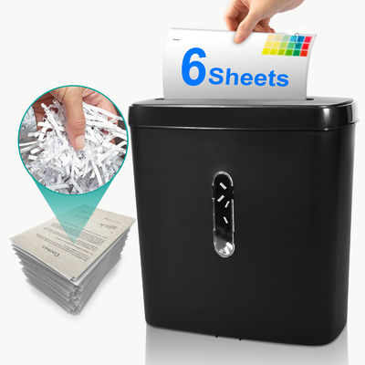 Déchiqueteur de papier à découpe croisée pour bureau à domicile avec poubelle de 11L c502p