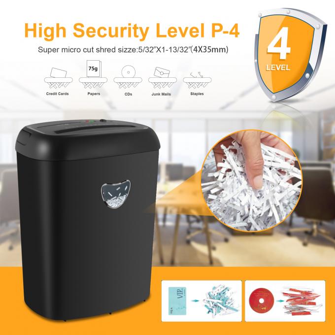 12 feuilles CD228P Déchiqueteur de papier lourd pour bureau à domicile avec poubelle de 25L 2
