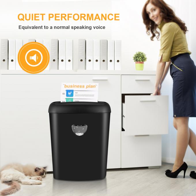 12 feuilles CD228P Déchiqueteur de papier lourd pour bureau à domicile avec poubelle de 25L 5