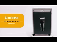 CD290P 10 feuilles Micro couper papier d'affaires lourd CD déchiqueteur avec 18Liter