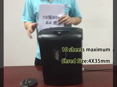CD218P-10 21L machine de déchiquetage de papier à découpe croisée pour bureau à domicile